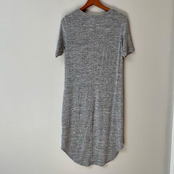 Gap marled gray soft spun V-neck midi dress - Picture 8 of 10